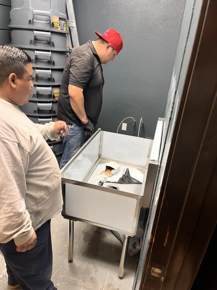 Commercial plumbing and sink installation in Bacliff